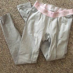 Gymshark Large Flex Leggings - Pink and Gray